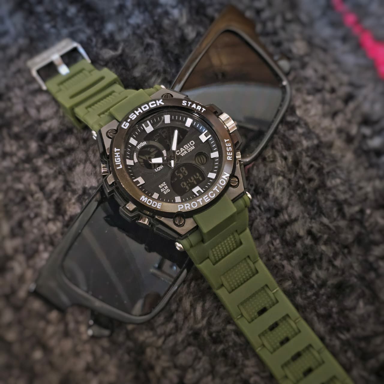 ❣💯% New & Premium Quality G-Shock Wishfan Military Edition With Dual-display Waterproof Sports Digital Watch Big Wrist❣