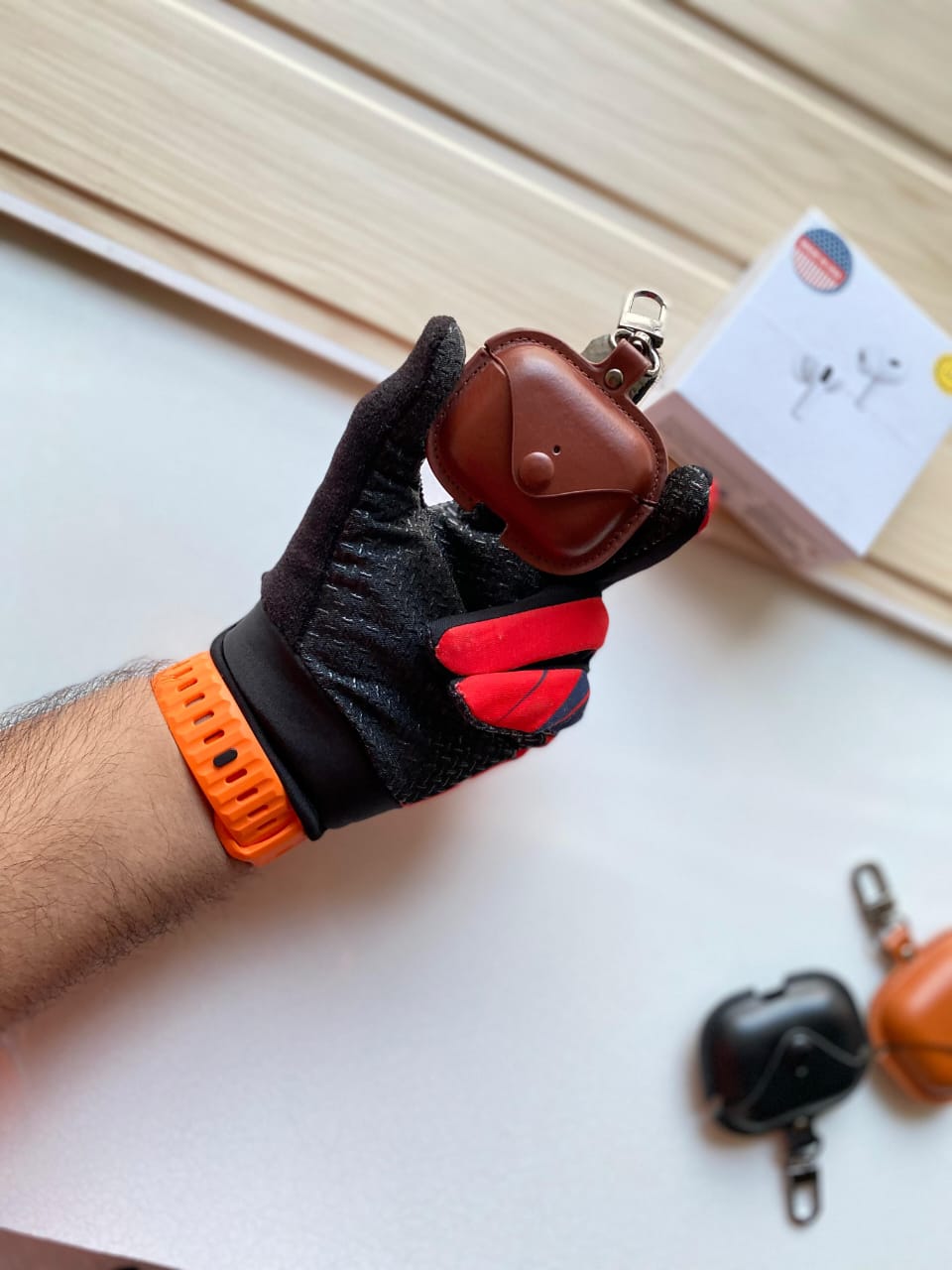 🔥 Airpod pro2 with Leather Case🔥